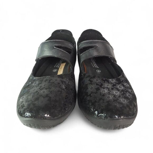 Arcopedico Cosmo Floral Print Mary Jane Loafers Black Women's 9/40 - Picture 3 of 10